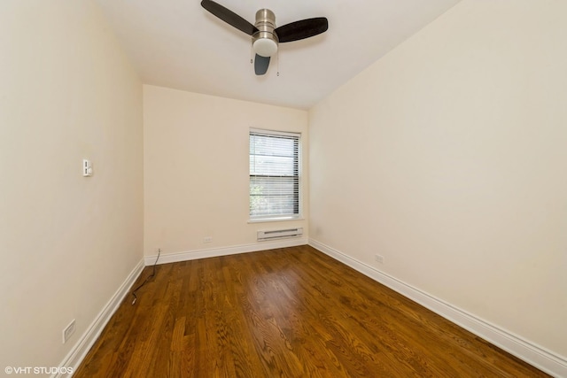 1006 E 54th St Unit J-2, Chicago, IL 60615 - unfurnished room with wood finished floors and a ceiling fan