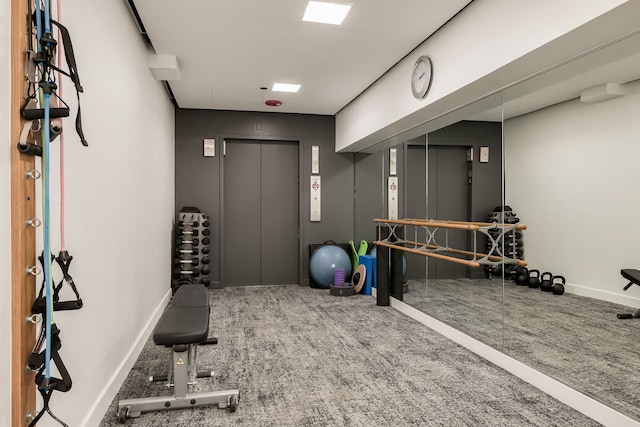 950 N Michigan Ave Unit 4502, Chicago, IL 60611 - exercise room featuring elevator and carpet flooring