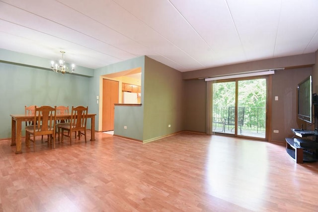10278 SW Hwy Unit 1D, Chicago Ridge, IL 60415 - living room with wood finished floors and a chandelier
