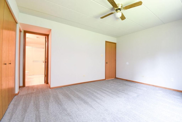 10278 SW Hwy Unit 1D, Chicago Ridge, IL 60415 - empty room featuring light colored carpet and ceiling fan