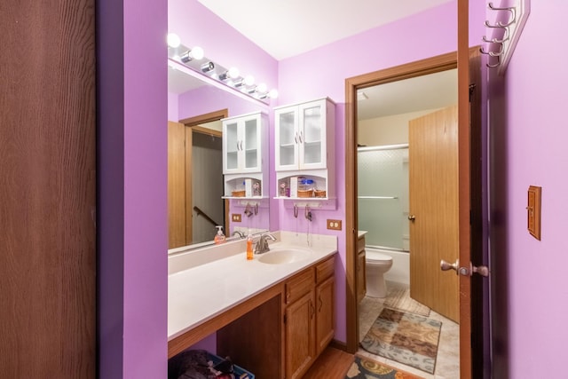 465 Sandhurst Ln, South Elgin, IL 60177 - bathroom featuring vanity and combined bath / shower with glass door