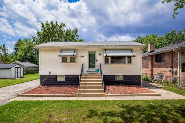 8322 Laporte Ave, Burbank, IL 60459 - view of front of property featuring a storage shed and entry steps