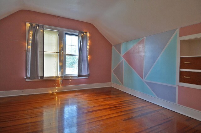 623 Marcy St, Ottawa, IL 61350 - additional living space with wood finished floors and vaulted ceiling