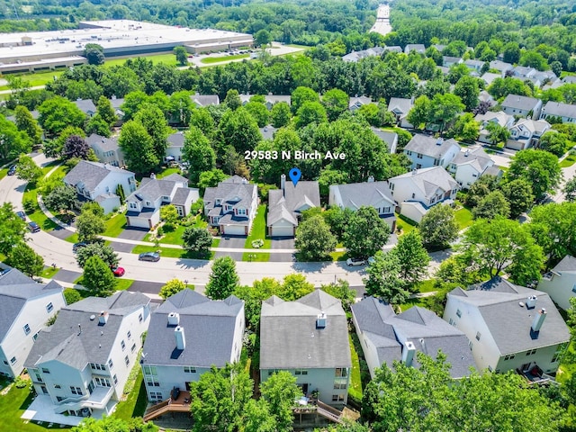29583 N Birch Ave, Lake Bluff, IL 60044 - aerial perspective of suburban area