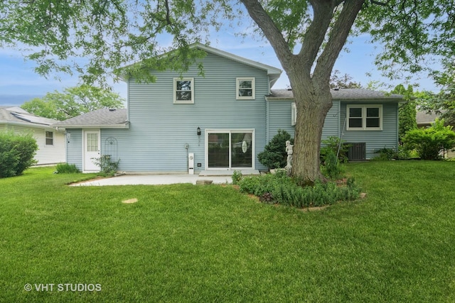 1406 Evans Ct, Elk Grove Village, IL 60007 - rear view of property with a patio and a lawn