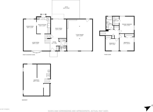 1406 Evans Ct, Elk Grove Village, IL 60007 - view of property floor plan