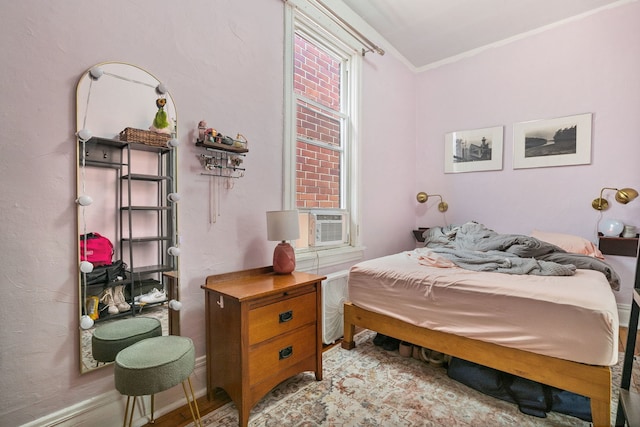 1624 N Oakley Ave, Chicago, IL 60647 - bedroom featuring ornamental molding and cooling unit