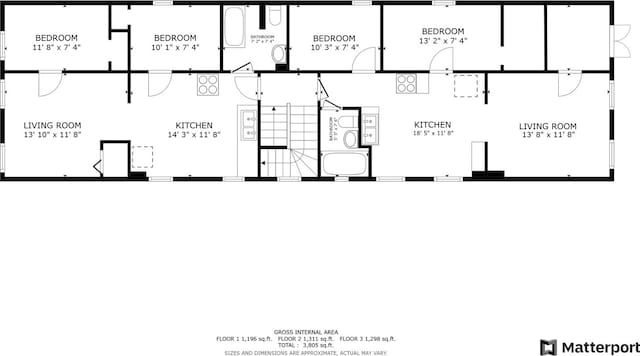 1624 N Oakley Ave, Chicago, IL 60647 - view of floor plan / room layout