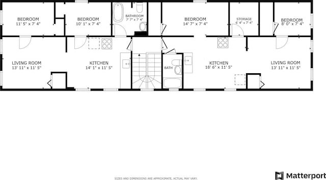 1624 N Oakley Ave, Chicago, IL 60647 - view of floor plan / room layout