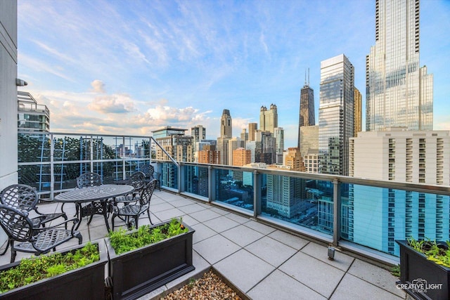 110 W Superior St Unit 1803, Chicago, IL 60654 - balcony featuring a skyline view