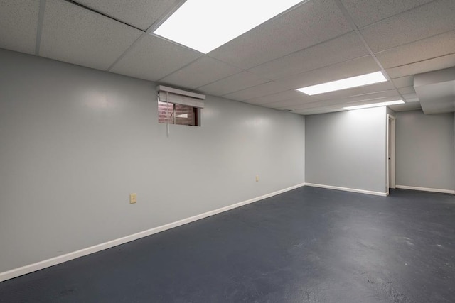 2302 Gilead Ave, Zion, IL 60099 - finished basement featuring a paneled ceiling and baseboards
