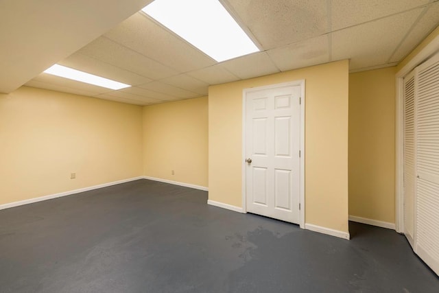 2302 Gilead Ave, Zion, IL 60099 - finished basement featuring a drop ceiling
