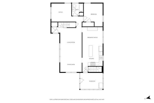 15 E Fairview St, Arlington Heights, IL 60005 - view of floor plan / room layout