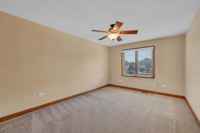 26645 W Ian Ct, Channahon, IL 60410 - spare room with a ceiling fan and light carpet