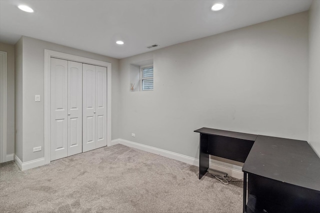 4336 N Troy St, Chicago, IL 60618 - unfurnished office featuring recessed lighting and carpet flooring