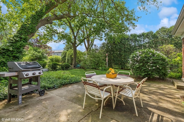 1329 Sanford Ln, Glenview, IL 60025 - view of patio / terrace featuring outdoor dining space and grilling area