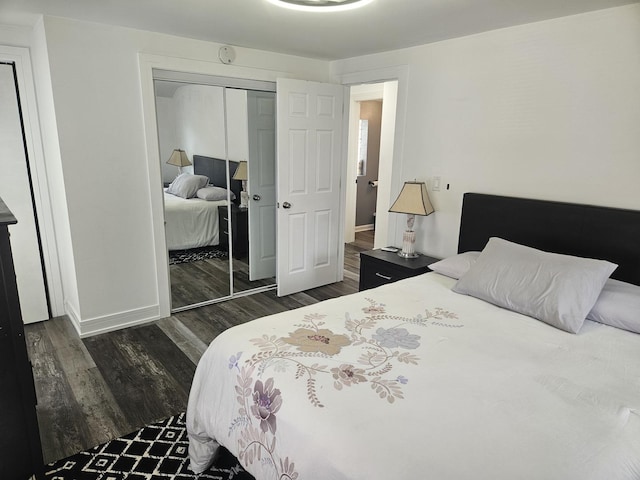 3401 S 56th Ct, Cicero, IL 60804 - bedroom with dark wood-style floors and a closet