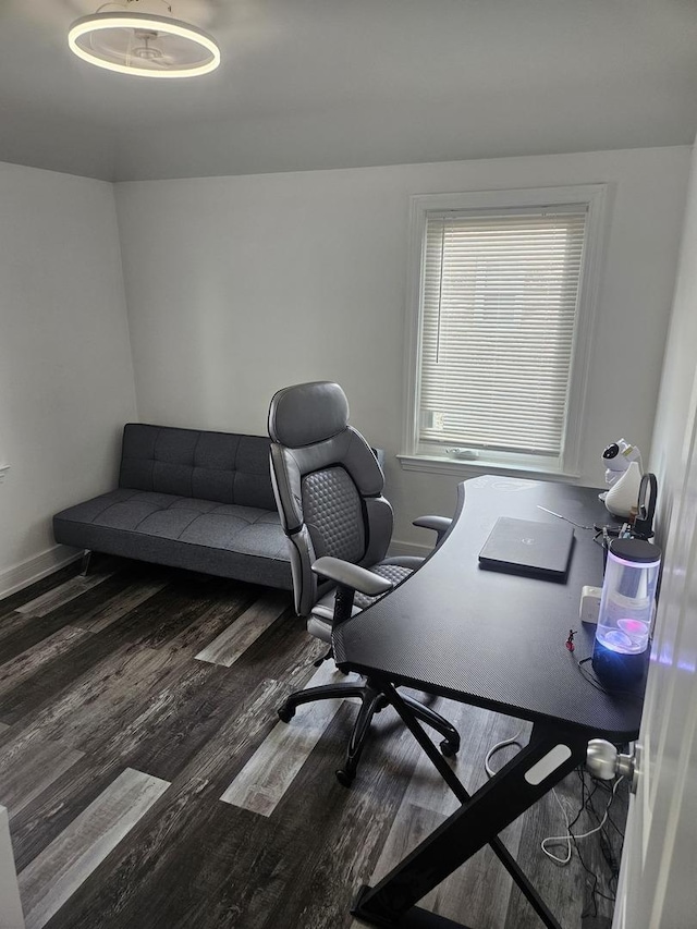 3401 S 56th Ct, Cicero, IL 60804 - home office with wood finished floors and baseboards
