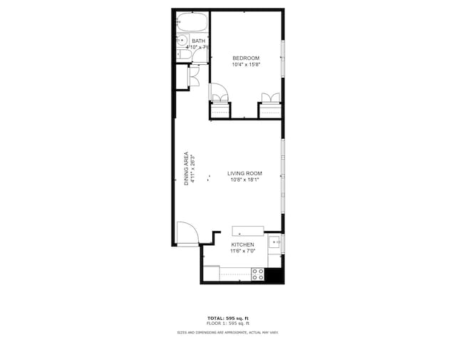 4970 N Marine Dr Unit 822, Chicago, IL 60640 - view of floor plan / room layout