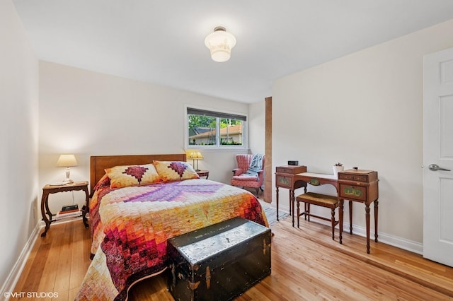 2417 Lyons St, Evanston, IL 60201 - bedroom featuring hardwood / wood-style flooring and baseboards