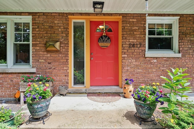 2417 Lyons St, Evanston, IL 60201 - property entrance featuring brick siding