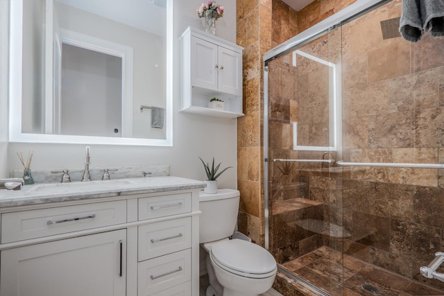 1349 W Huron St Unit 1, Chicago, IL 60642 - full bathroom featuring vanity and a stall shower