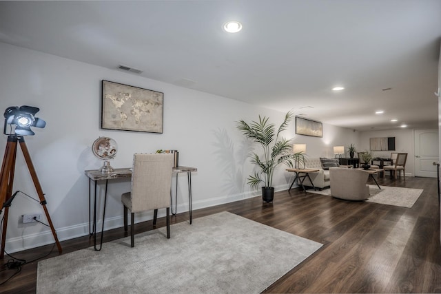 1349 W Huron St Unit 1, Chicago, IL 60642 - office area featuring recessed lighting and wood finished floors