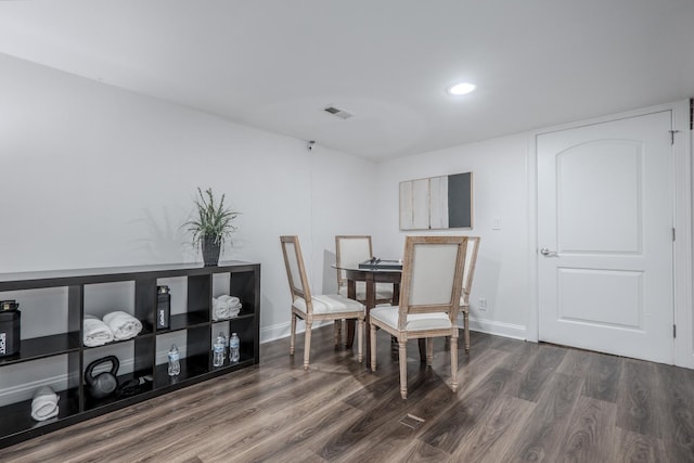 1349 W Huron St Unit 1, Chicago, IL 60642 - dining space with dark wood finished floors and recessed lighting
