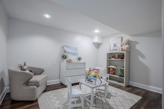 1349 W Huron St Unit 1, Chicago, IL 60642 - office area with wood finished floors and recessed lighting