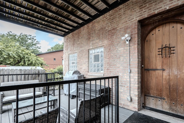 1349 W Huron St Unit 1, Chicago, IL 60642 - balcony with a grill