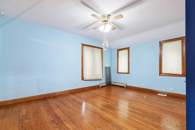 1313 Plum Tree Rd, Barrington Hills, IL 60010 - spare room with wood finished floors and ceiling fan