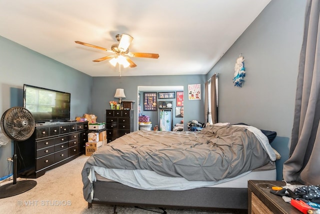 1811 Prairie Ridge Dr, Plainfield, IL 60586 - carpeted bedroom featuring a ceiling fan