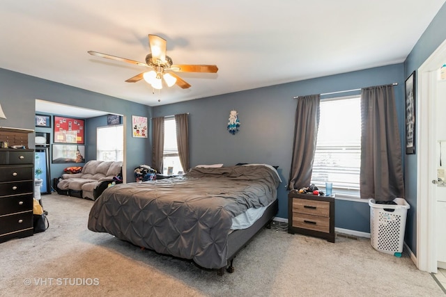 1811 Prairie Ridge Dr, Plainfield, IL 60586 - bedroom with carpet flooring and a ceiling fan