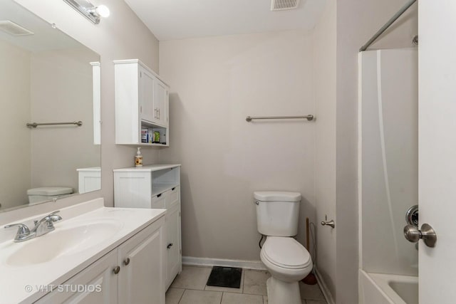 1811 Prairie Ridge Dr, Plainfield, IL 60586 - bathroom with vanity, tile patterned flooring, and shower / bath combination