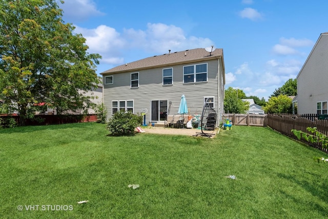 1811 Prairie Ridge Dr, Plainfield, IL 60586 - rear view of property featuring a fenced backyard and a patio