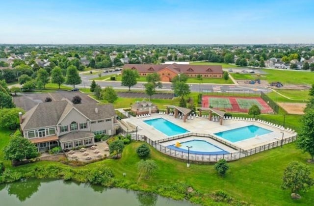 1811 Prairie Ridge Dr, Plainfield, IL 60586 - bird's eye view of a pool