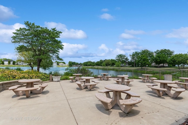 1811 Prairie Ridge Dr, Plainfield, IL 60586 - view of patio featuring a water view