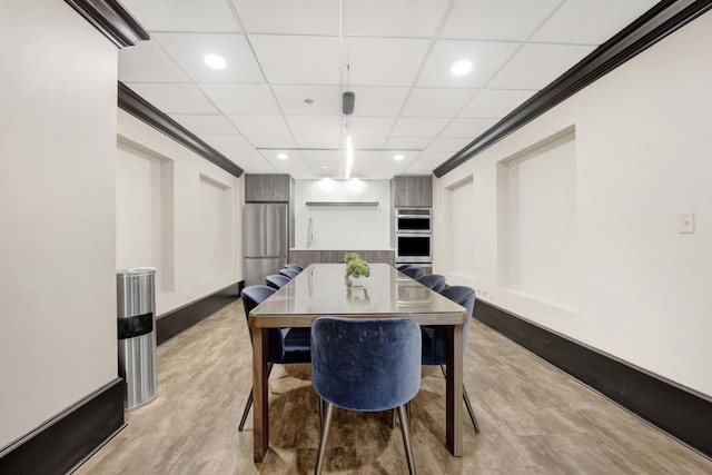 10 E Ontario St Unit 907, Chicago, IL 60611 - dining area with a drop ceiling and recessed lighting