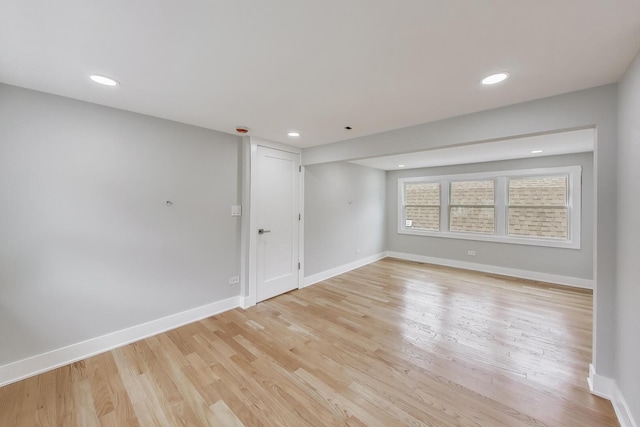 5735 S Fairfield Ave, Chicago, IL 60629 - spare room with light wood-style flooring and recessed lighting