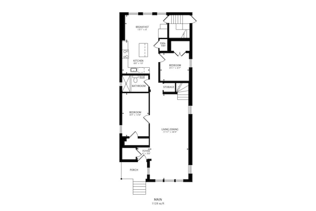 5735 S Fairfield Ave, Chicago, IL 60629 - view of floor plan / room layout