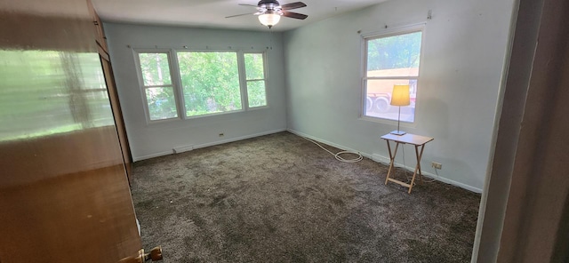 27375 W Nippersink Rd, Ingleside, IL 60041 - unfurnished room with a ceiling fan and carpet floors