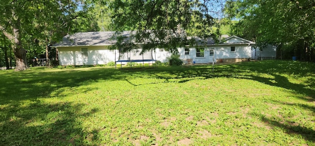 27375 W Nippersink Rd, Ingleside, IL 60041 - rear view of property featuring a trampoline