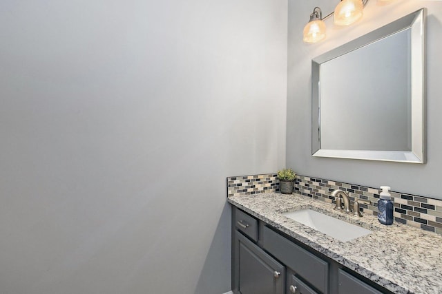 29990 Fehmarn Way, Genoa, IL 60135 - bathroom featuring vanity and tasteful backsplash
