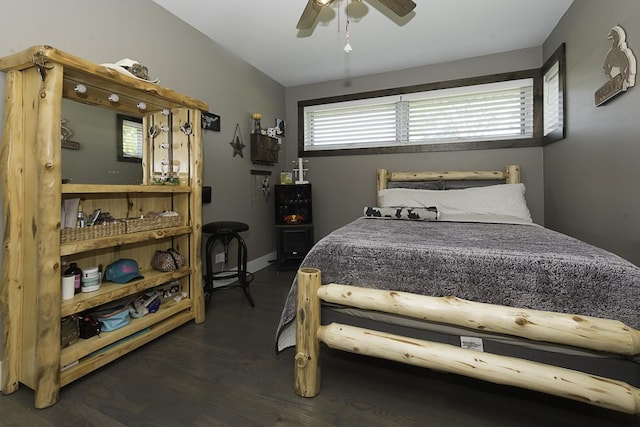 471 N W Ave, Elmhurst, IL 60126 - bedroom featuring dark wood finished floors and ceiling fan
