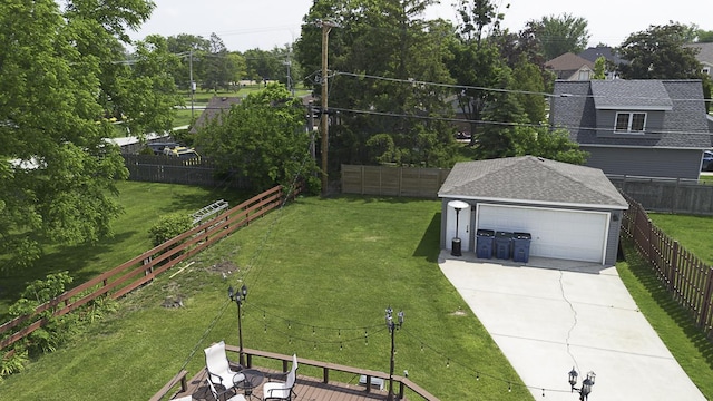 471 N W Ave, Elmhurst, IL 60126 - fenced backyard featuring a garage