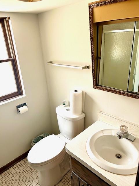 14238 S Manistee Ave, Burnham, IL 60633 - bathroom with vanity and an enclosed shower