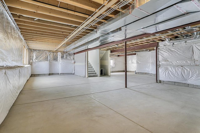 1104 Walter St, Lemont, IL 60439 - unfinished basement featuring stairs