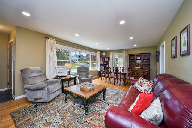 131 N Pierce Ave, Wheaton, IL 60187 - living area with wood finished floors and recessed lighting