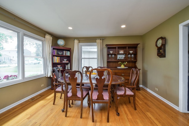 131 N Pierce Ave, Wheaton, IL 60187 - dining room featuring light wood-type flooring and recessed lighting