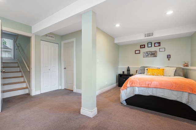 1024 Inverrary Ln Unit 1024, Deerfield, IL 60015 - carpeted bedroom featuring recessed lighting